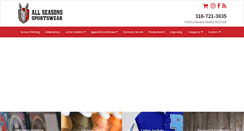 Desktop Screenshot of allseasonssportswear.com